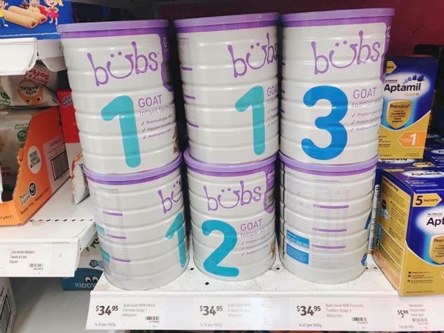 Sữa dê Bubs Úc 900g cho bé