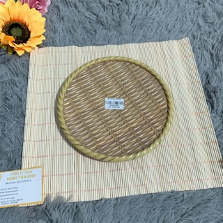 Đĩa nhựa giả Tre tròn DTR 06