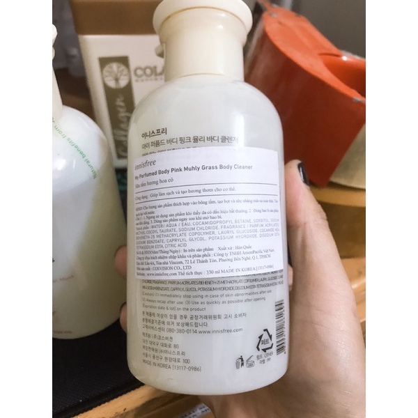 Sữa Tắm Trắng Da Hương Hoa Cỏ Innisfree My Perfumed Body Cleanser 330ml