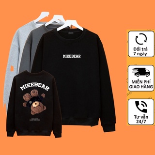 Áo Sweater Gau Mikebear, áo Nỉ bông form rộng cao cấp