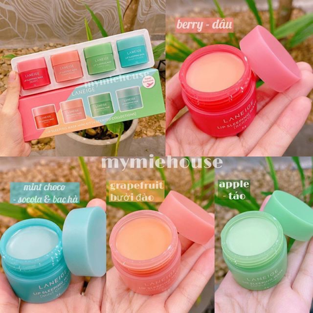 Set 4 Hủ Dưỡng Môi LN 4 hương cực đẹp luôn ạ