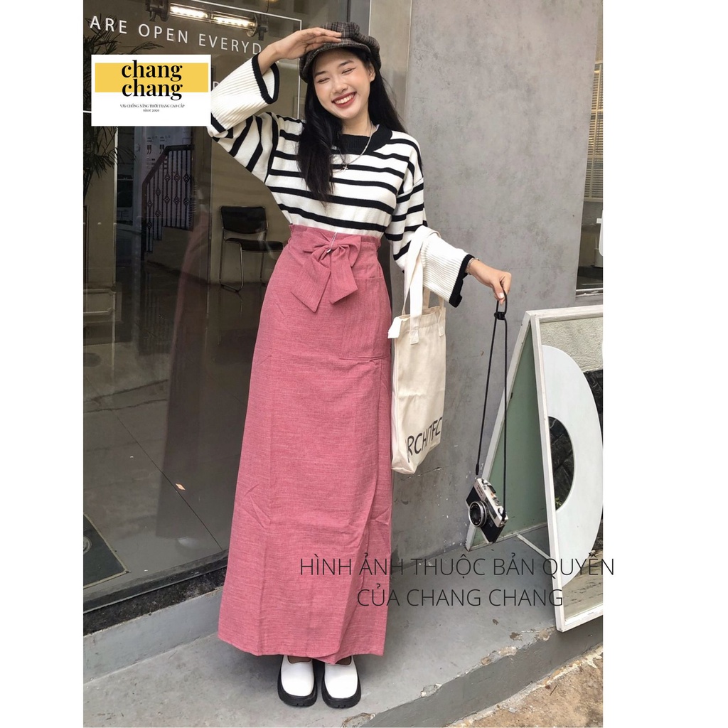 Váy Chống Nắng Thời Trang CHANG CHANG, Lưng Thun Cài Nút Tiện Dụng