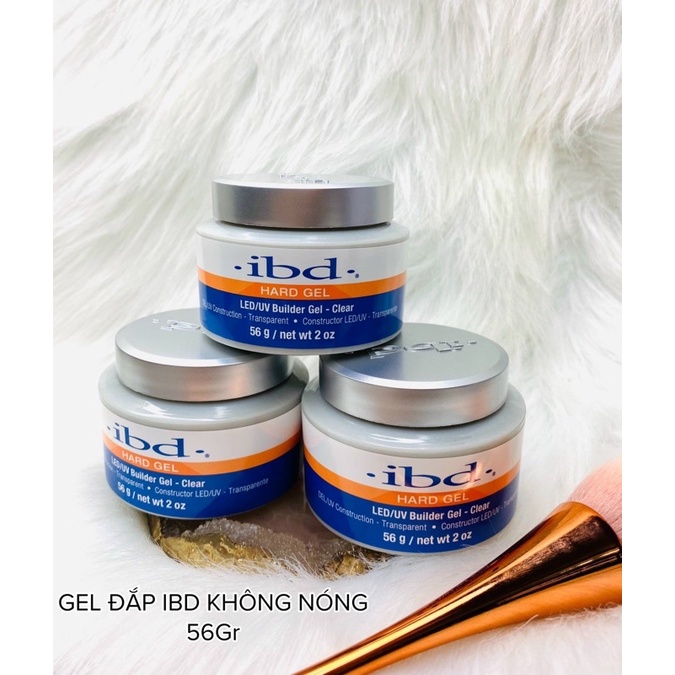 Gel đắp móng IBD Led/UV Clear 56g không nóng  - Sushi nail mi