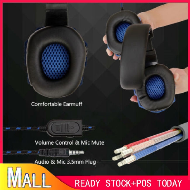 Tai nghe chụp tai Gaming hỗ trợ đèn LED cho PS4 Xbox One Nintendo Switch iPad PC | BigBuy360 - bigbuy360.vn