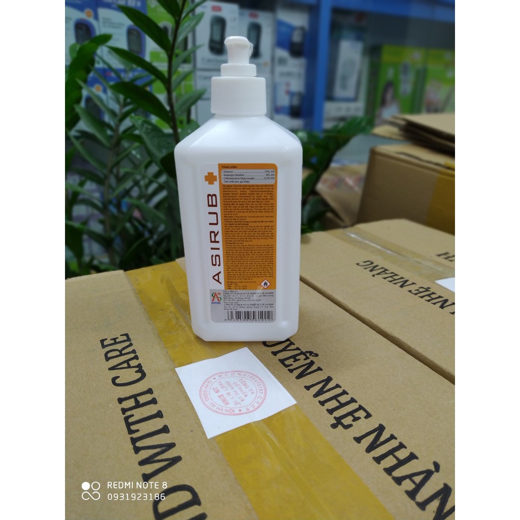 Nước rửa tay khô Asirub chai 500ml | BigBuy360 - bigbuy360.vn