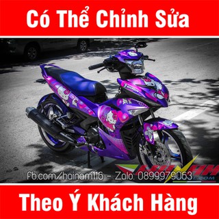 Tem Trùm exciter 150-hello-kitty-hồng