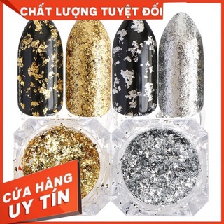 Bạc vụn trang trí móng tay 2 hũ mix móng siêu xinh