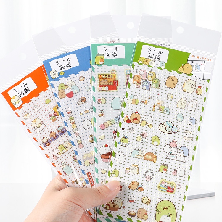 Miếng Dán Trang Trí Nhật Ký Hình Hoạt Hình Đáng Yêu DIY