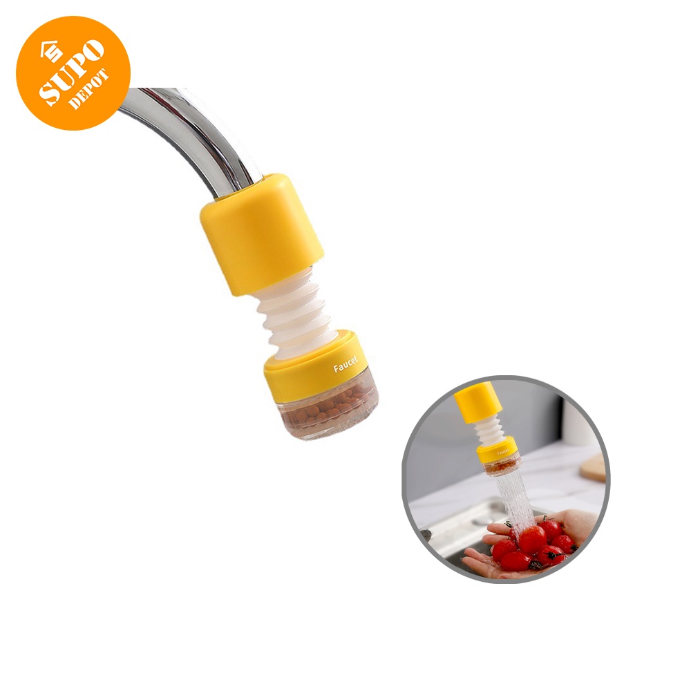 Đầu lọc gắn vòi nước SUPO DEPOT xoay 360 độ thu gọn được dễ dàng lắp vào dành cho bồn rửa nhà bếp
