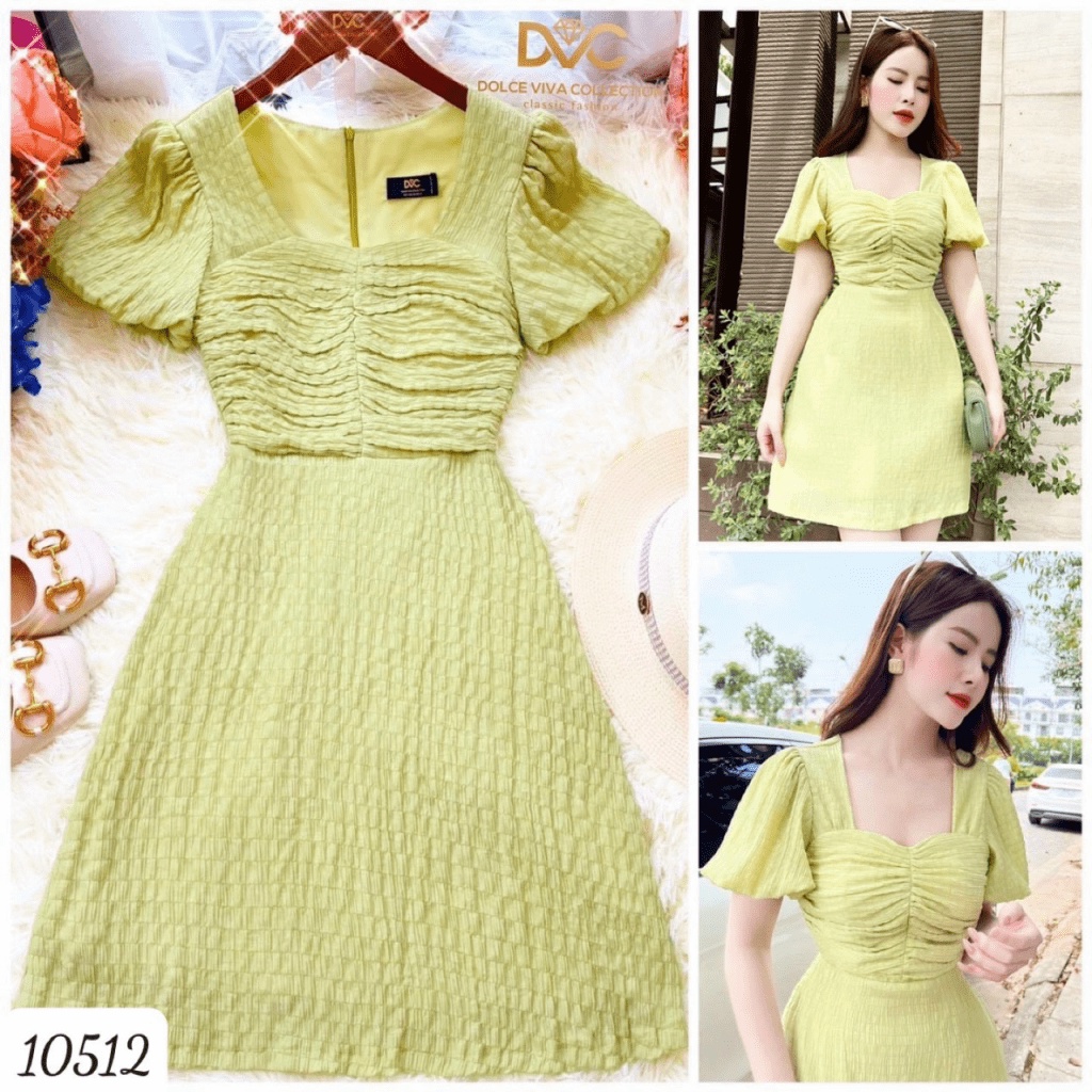 (HCM) ĐẦM XÒE NỮ PHỐI SIÊU XINH THỜI TRANG NỮ DUYÊN DÁNG , SÀNH ĐIỆU SANG TRỌNG CHO CÁC BẠN NỮ KOKO MI FASHION