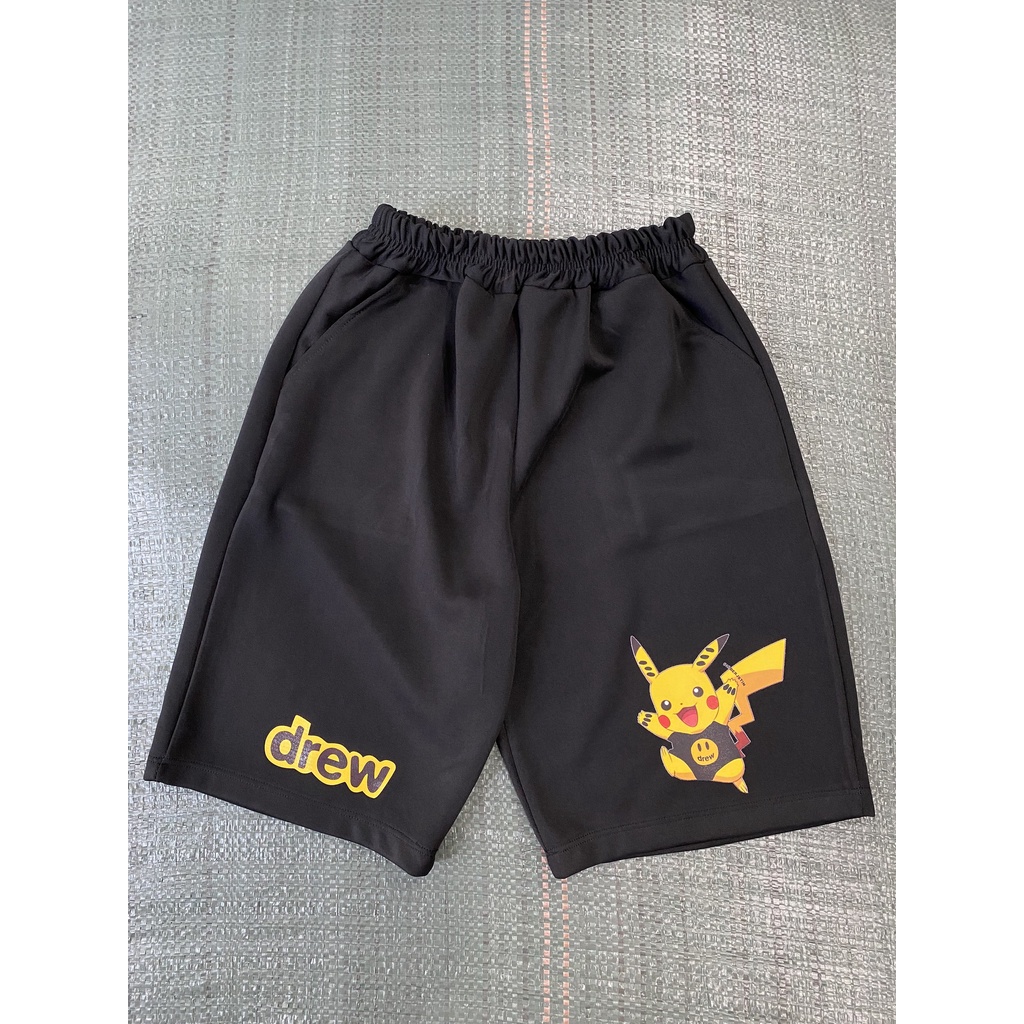 QUẦN SHORT DREW Nam Nữ, chất thun Poly 2 da, quần đùi thể thao, cộc ngắn form rộng unisex. KKIM SHOP | BigBuy360 - bigbuy360.vn