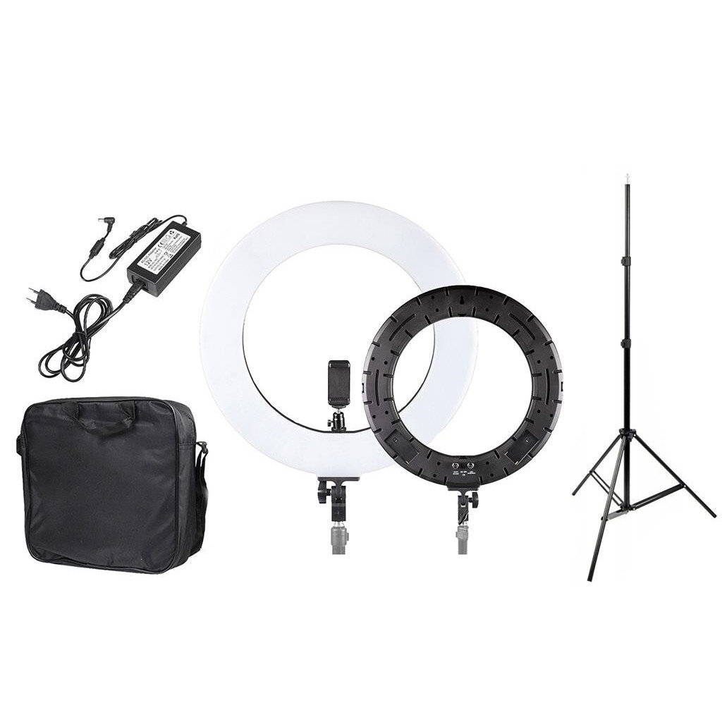 Đèn led tittoc, livestream quay phim chụp ảnh HQ18, trang điểm bán hàng 26 30 33 36 45 49 cm