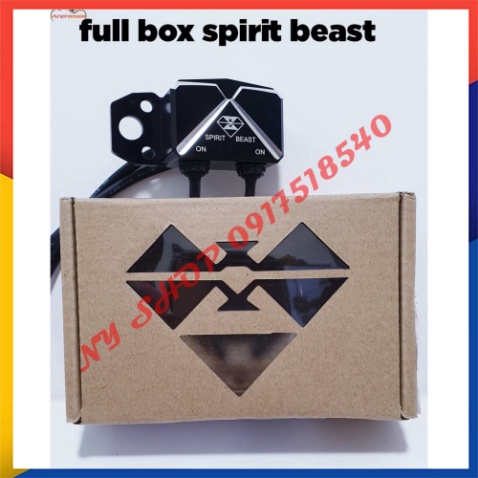 công tắc CNC spirit beast chính hãng full box . gắn đèn trợ sáng,chân gương