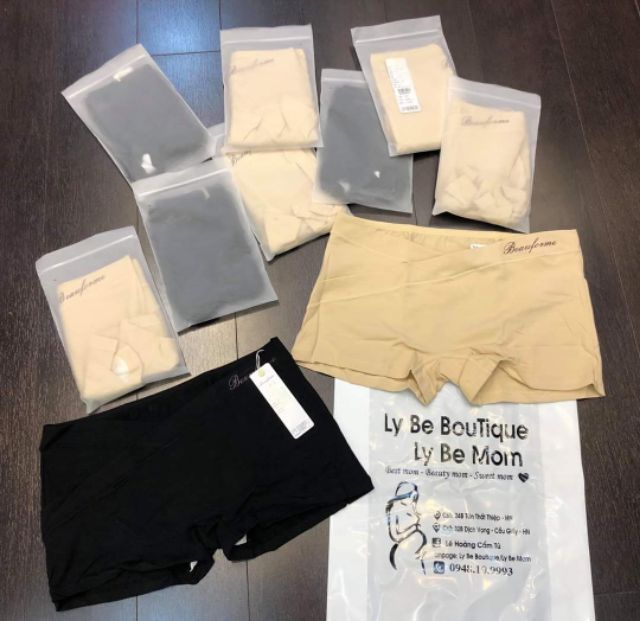 Quần đùi bầu mặc trong váy cotton co giãn kháng khuẩn thấm hút cao cấp - Chính hãng Beauforme