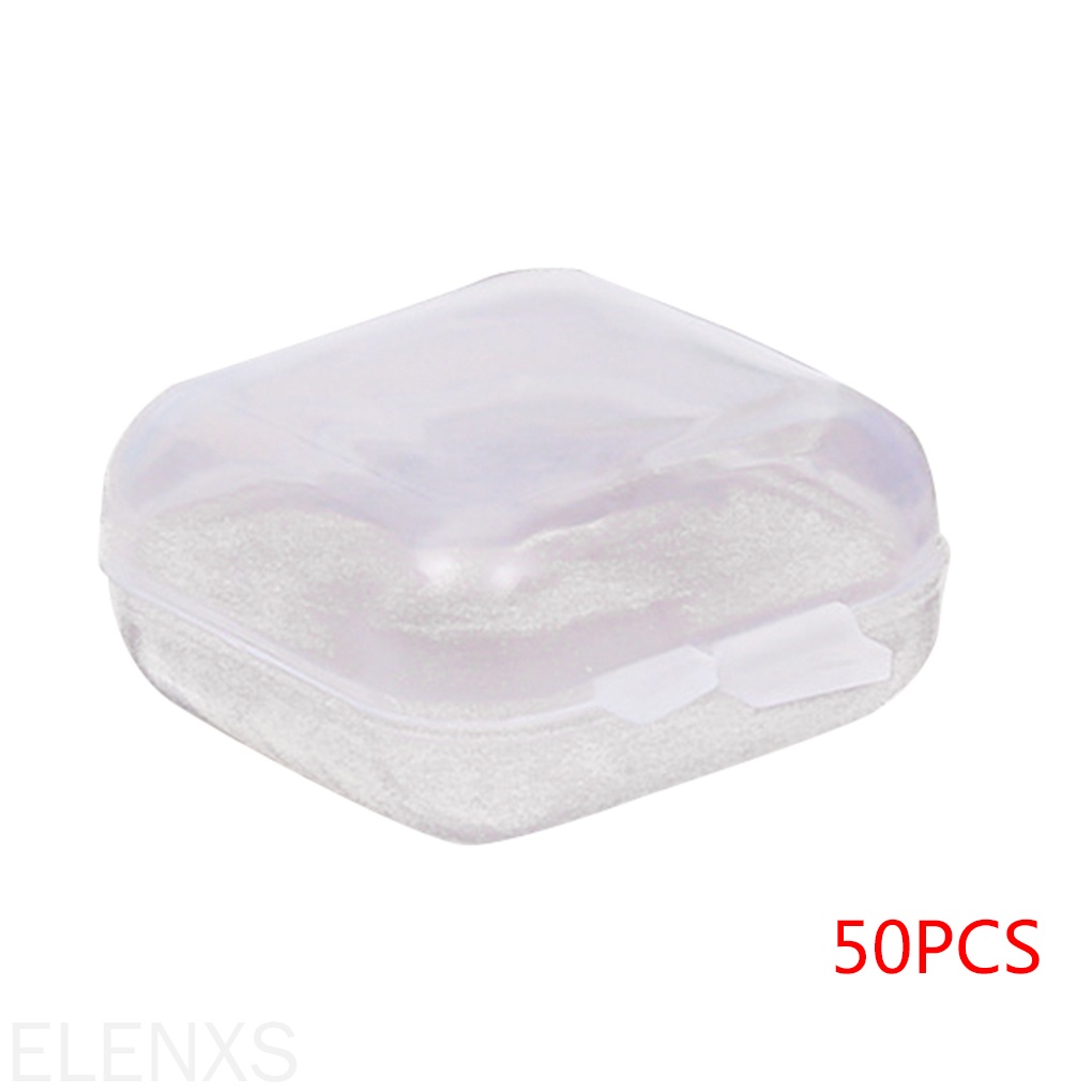 50 Hộp nhựa trong suốt đựng trang sức tiện dụng