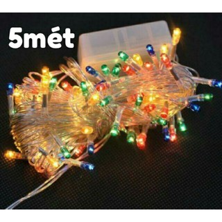 DÂY ĐÈN CHỚP TẮT ,ĐÈN Fairy (bóng đèn nhỏ),Đèn Cục 7 Màu TRANG TRÍ NOEL ,GIÁNG SINH ,LỄ, TẾT