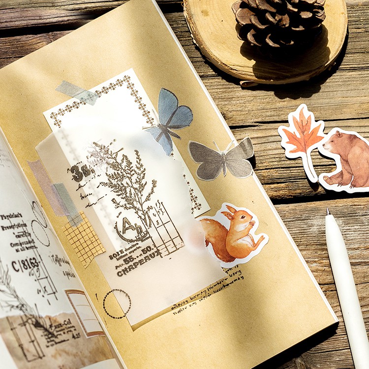 Set 46 miếng dán trang trí hình động vật dễ thương