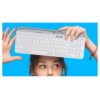 Bàn phím không dây wireless - bluetooth Logitech K580 (Màu Trắng)