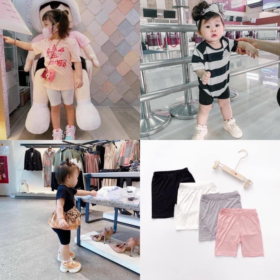 Quần legging đùi màu trơn Mimo Baby cho bé gái QA27