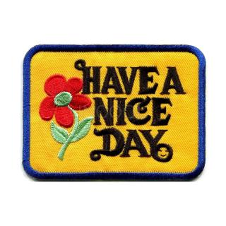 Miếng Thêu Chữ Have a Nice Day Dán Quần Áo