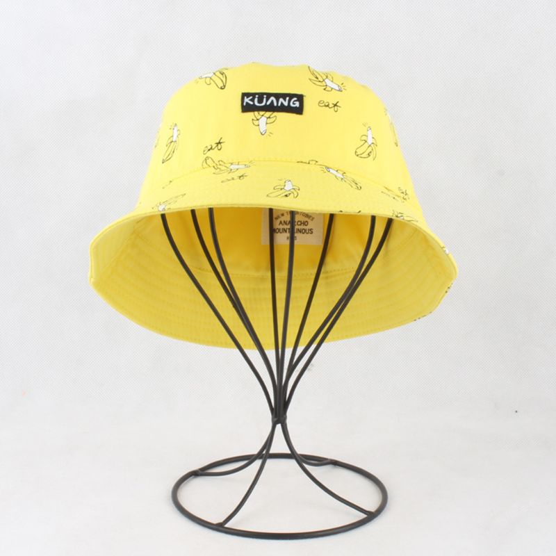 Nón Bucket Họa Tiết Khoai Tây Chiên Phong Cách Harajuku Cho Cặp Đôi
