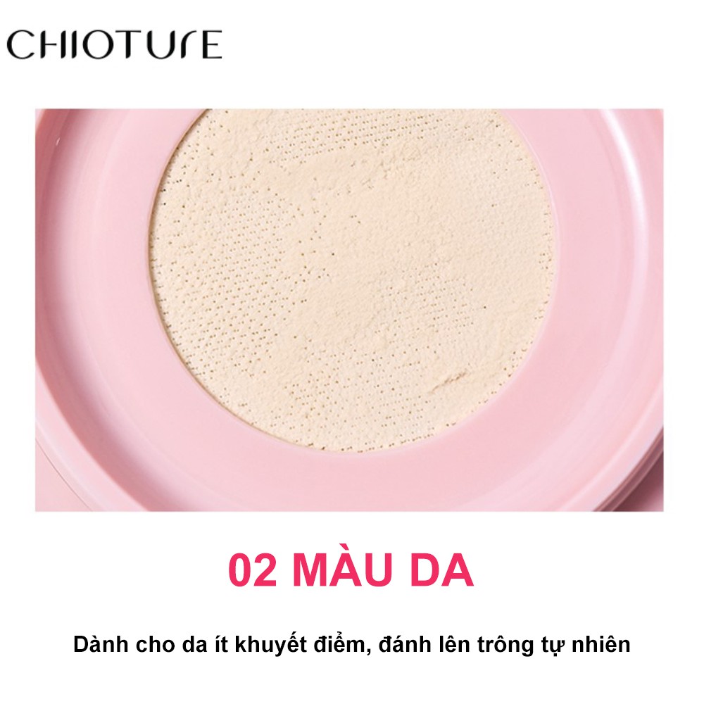 Phấn phủ Chioture Soft Air Loose Powder kiềm dầu che khuyết điểm trang điểm tự nhiên 9g