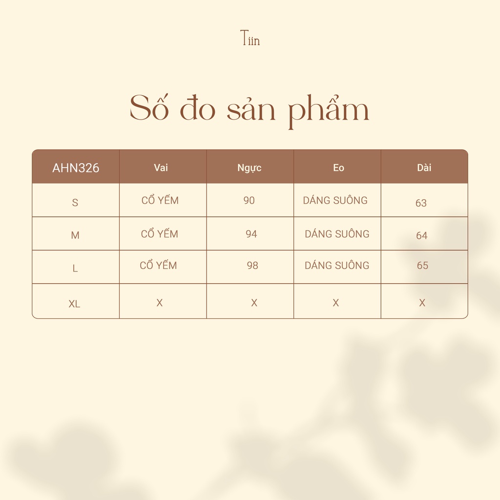 Áo yếm cổ nơ thân ly TIINSTORE AHN326