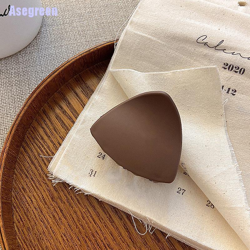 Kẹp tóc phong cách Hàn Quốc màu trơn bằng acrylic