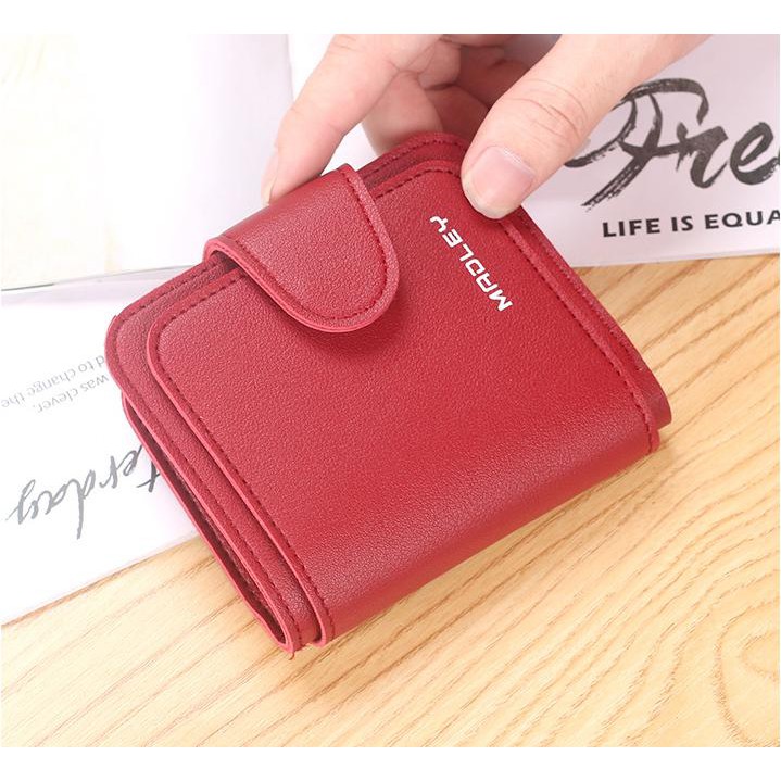 [Mã WABRWB24 giảm 30K đơn 99K] Ví nữ nhỏ ngắn bỏ túi MADLEY nhiều ngăn cao cấp đựng tiền cute dễ thương LUVADO VD396 | BigBuy360 - bigbuy360.vn