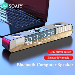 Loa Bluetooth Siêu Trầm Xiaomi Soaiy Sh16 Có Màn Hình Led Hiển Thị Đồng Hồ