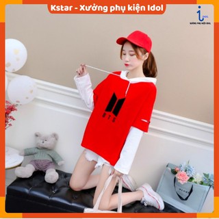 Áo hoodie phối tay Bangtan