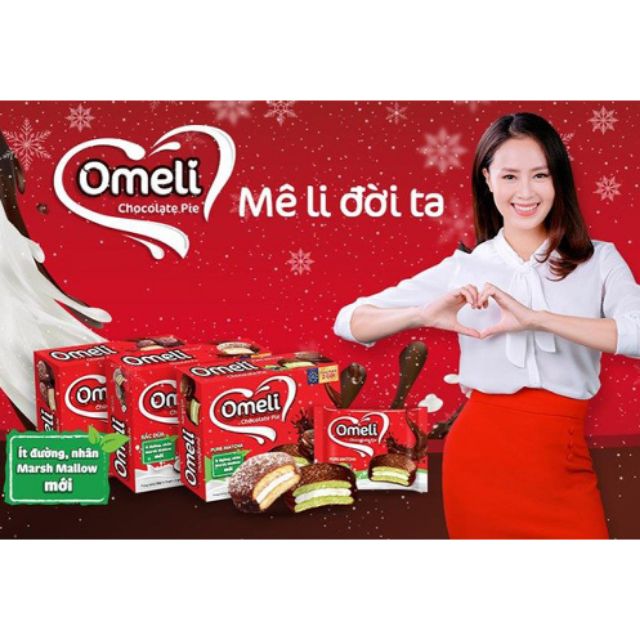 Bánh Omeli Chocolate Pie - hộp 300g