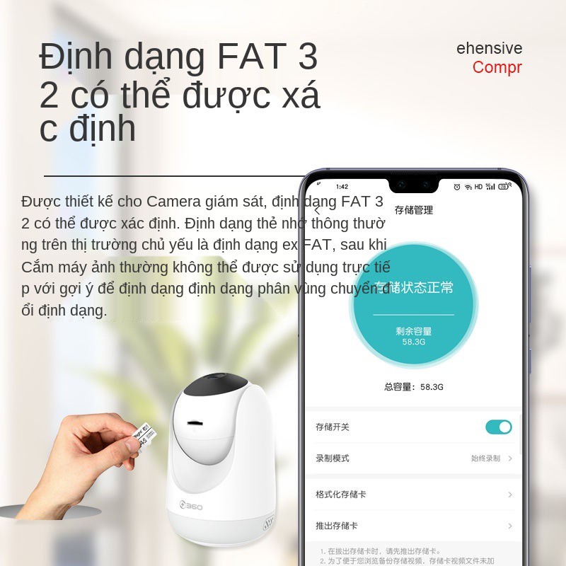 Thẻ nhớ đầu camera PTZ 2K tốc độ cao Thẻ nhớ SD 32G Camera giám sát đa năng 64G Thẻ nhớ TF | BigBuy360 - bigbuy360.vn