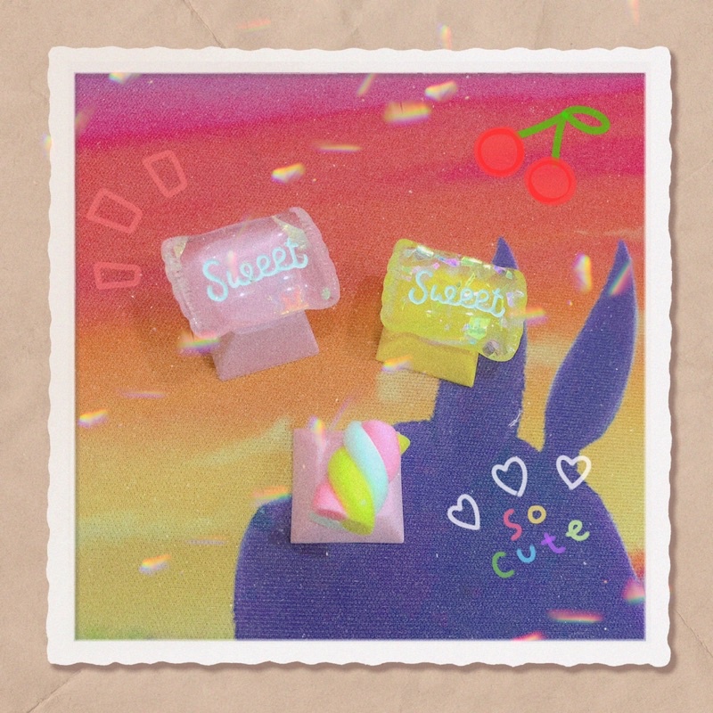 Keycap kẹo Sweet, Marshmallow chỉ dành cho bàn phím co 🍭🍬