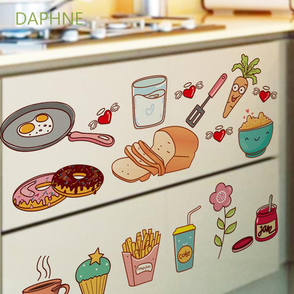 Daphne Miếng Dán Trang Trí Tủ Lạnh / Nhà Bếp Họa Tiết Hoạt Hình Dễ Thương