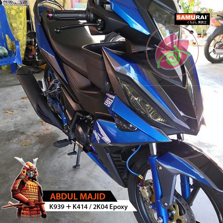 Sơn xit Samurai K939 màu xanh sáng Kawasaki Lightning Blue