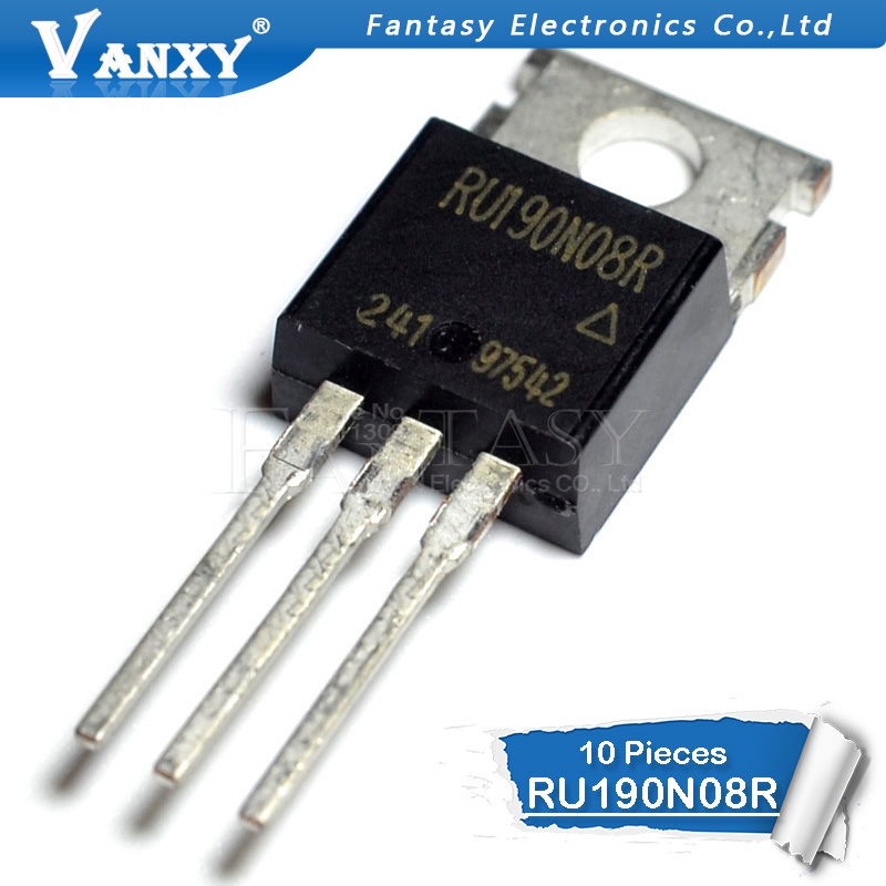 Set 10 con IC Ru190N08R To-220 Ru190N08 To220 190n08 80v 190a Fet