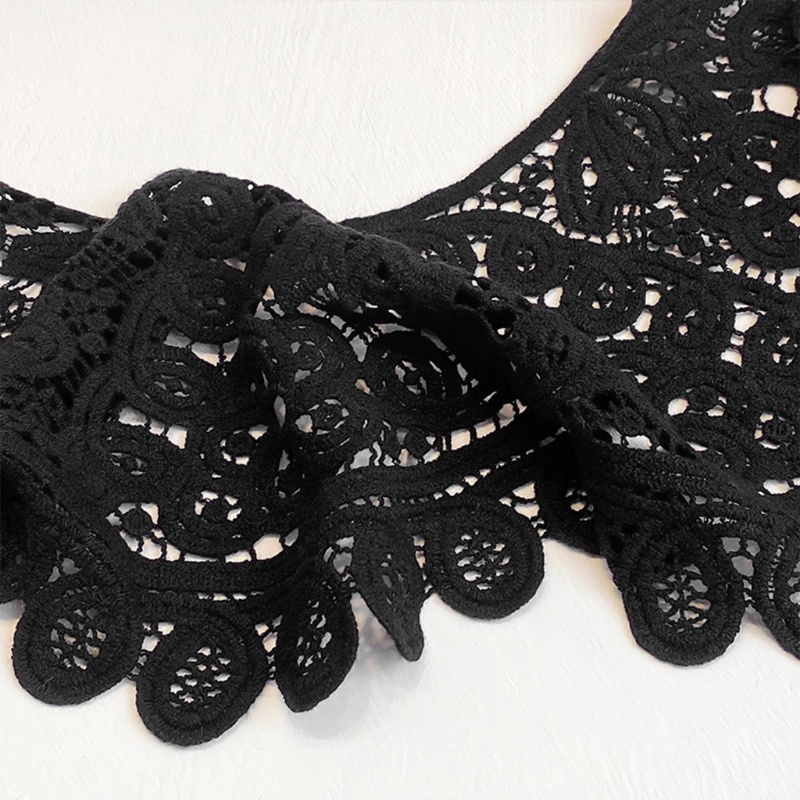 Cổ Áo Choàng Ngắn Phối Ren Hoa Màu Sắc Trơn Phong Cách Lolita Dành Cho Nữ