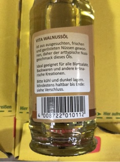 Dầu óc chó Walnussol 100ml