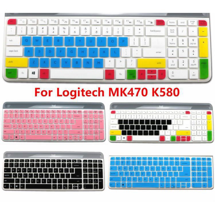 Miếng Dán Bảo Vệ Bàn Phím Cho Logitech MK470 K580