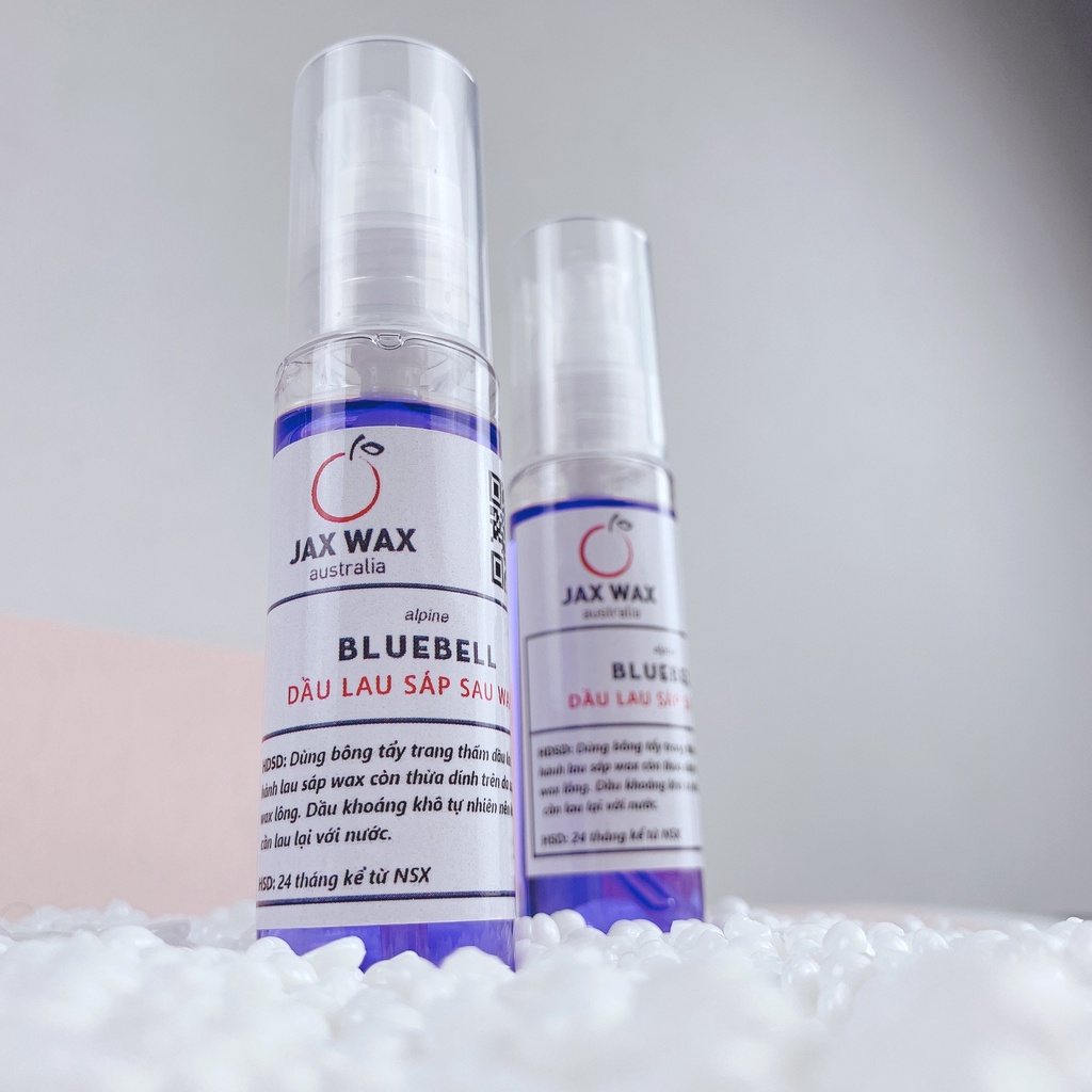 Dầu lau sau tẩy lông dùng sau wax lông JAX WAX Alpine Bluebell 30ml