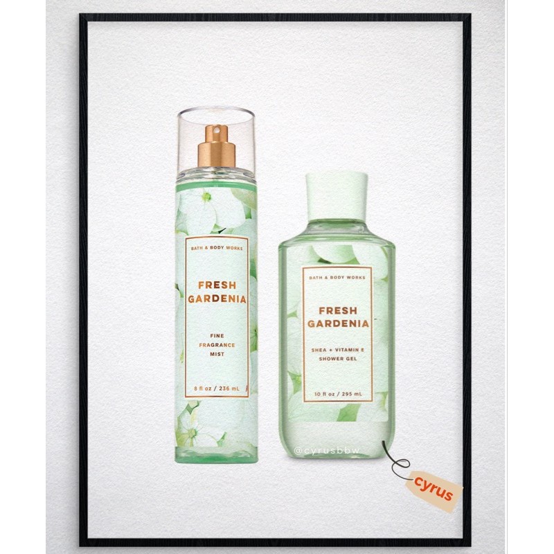 Bộ Sản Phẩm Mist Xịt Toàn Thân, Gel Tắm Bath & Body Works Fresh Gardenia Từ Mỹ | BigBuy360 - bigbuy360.vn