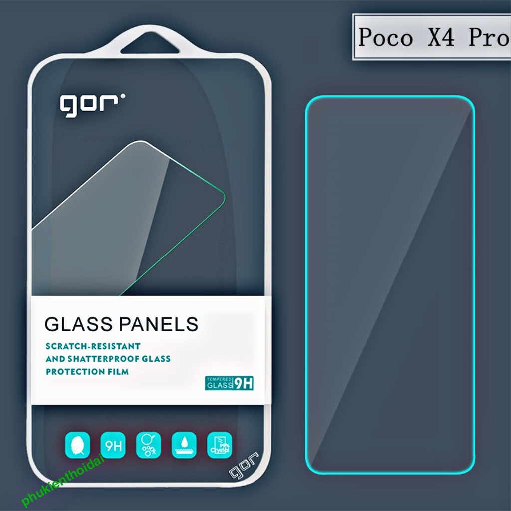 Cường lực Gor Poco X4 Pro 5G / X5 / X5 Pro / X6 Pro / Poco F5 / Poco F5 Pro / X4 GT trong suốt trơn mượt