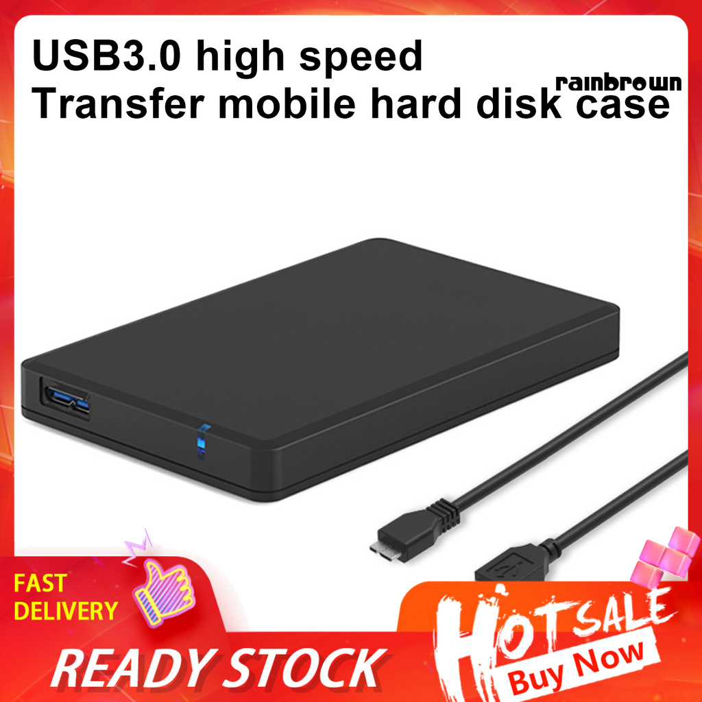 2.5inch USB 3.0 5Gbps 6TB Large Memory Hard Disk Case External HDD Enclosure /RXDN/