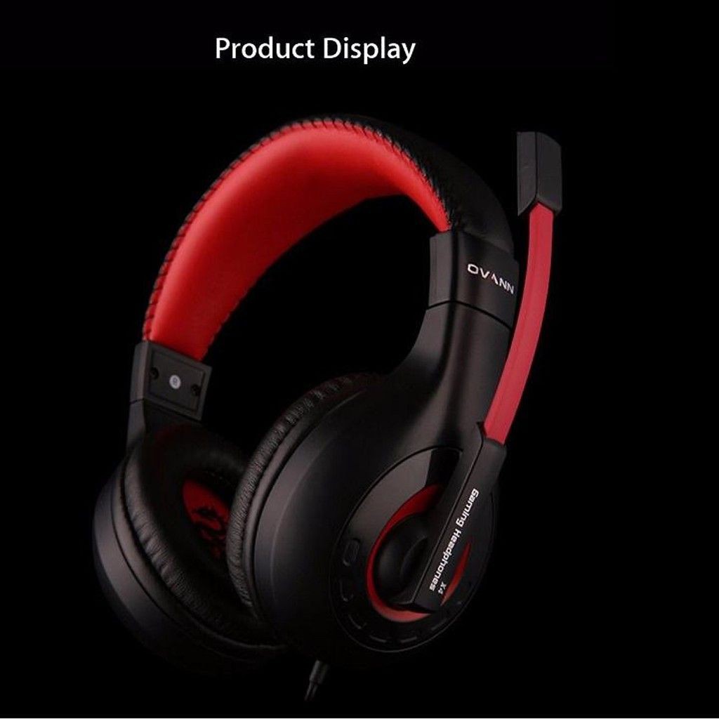 Tai nghe chụp tai Ovann X4 (Đen đỏ) - Hàng Nhập Khẩu