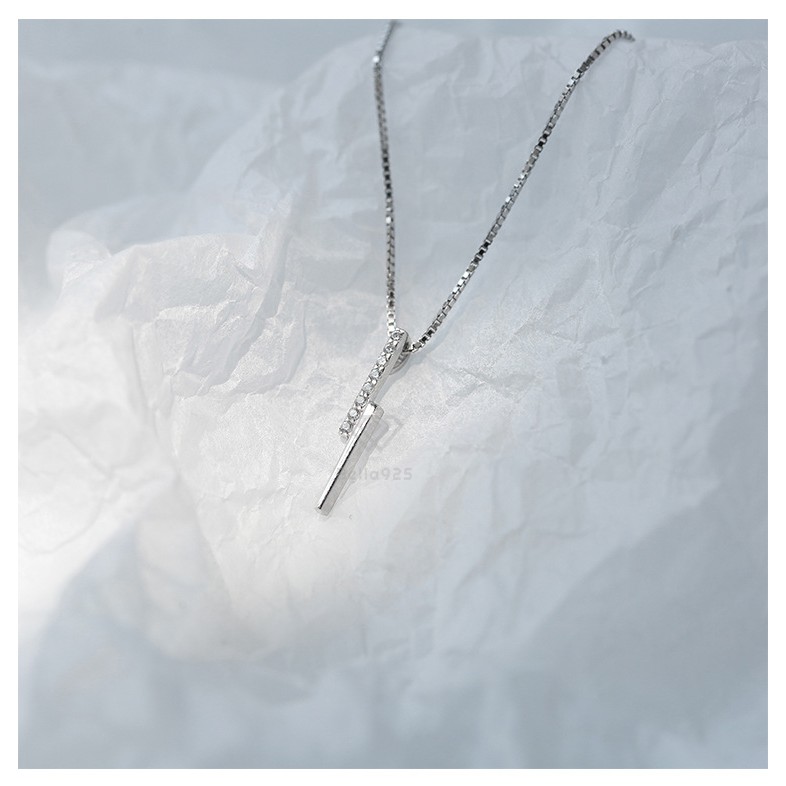 Dây chuyền bạc 925 đính đá nhân tạo hàng hộp sang trọng Bella925 - X004