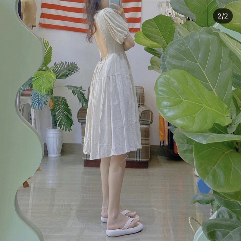 Đầm hở lưng Takeit vintage