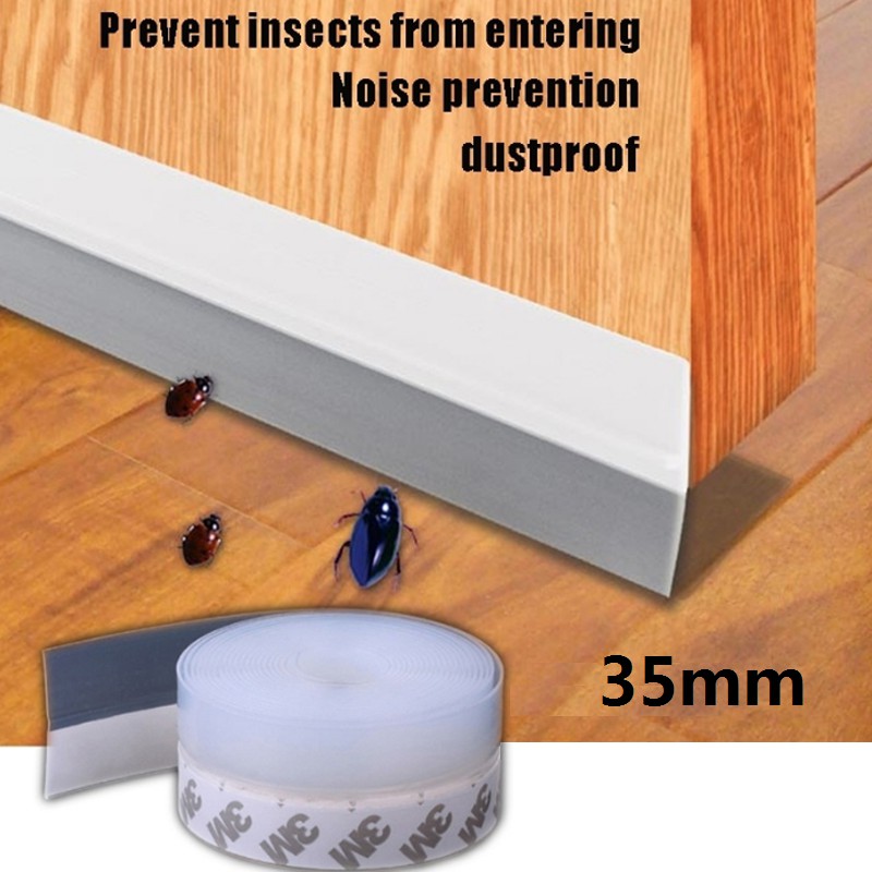 5M×35MM Dây Silicon Dán Viền Cửa Cao Su Chống Côn Trùng Tiện Lợi