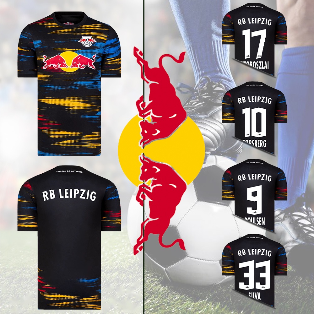 Áo Thun Đá Banh Số 21 / 22 RB Leipzig Away 2021-2022