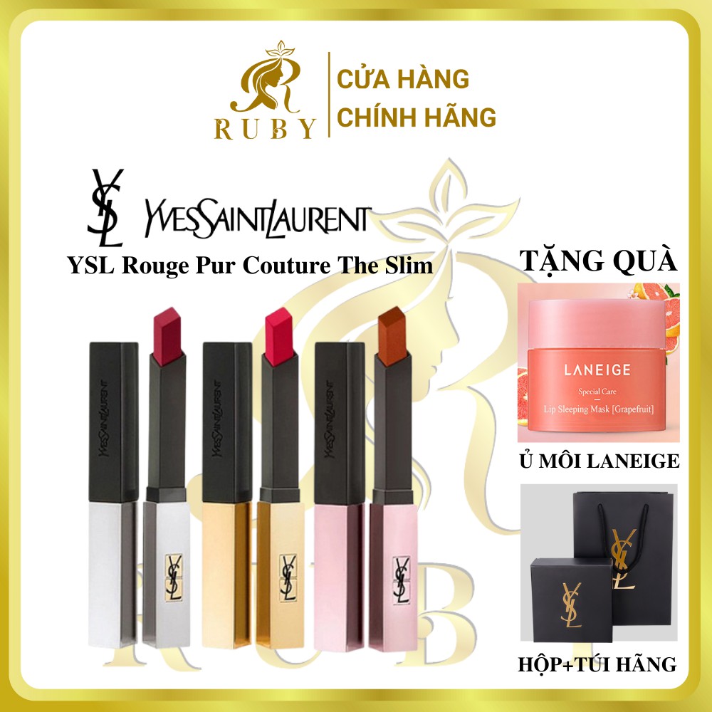 Son YSL Slim, YSL Rouge Pur Couture The Slim, Son YSL chính hãng các màu hot, Tiệm Son Ruby